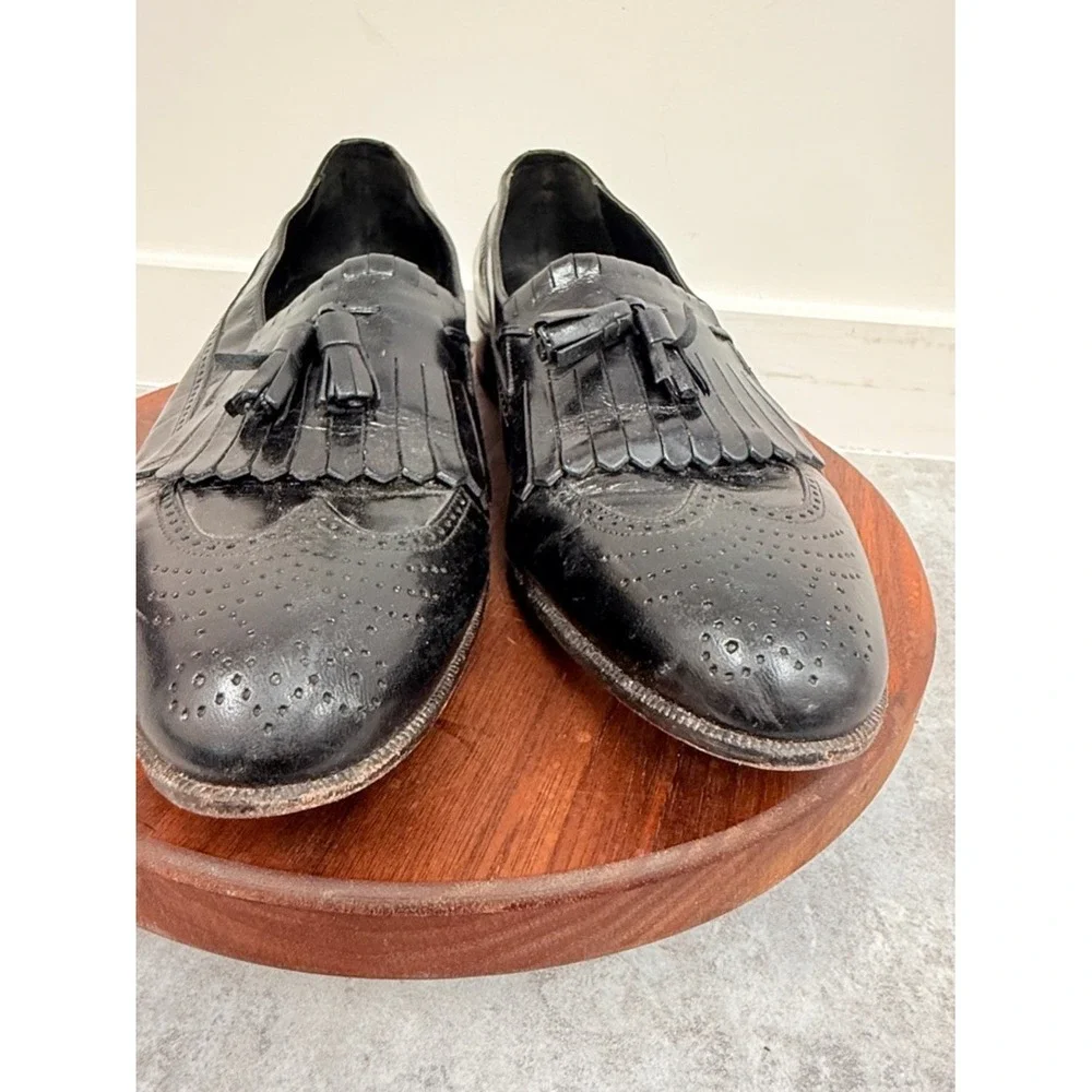 Florsheim Black Tassel Kiltie Loafers